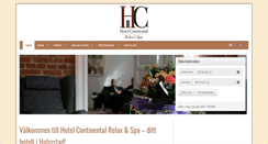 Desktop Screenshot of continental-halmstad.se
