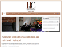 Tablet Screenshot of continental-halmstad.se